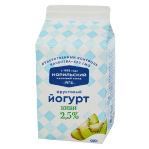 Йогурт киви 2,5% 500 г