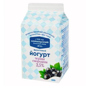 Йогурт черная смородина 2,5% 500 г